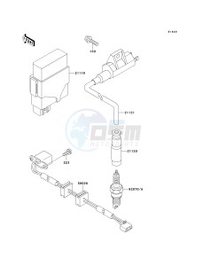 KVF 400 C [PRAIRIE 400 4X4] (C1-C4) [PRAIRIE 400 4X4] drawing IGNITION SYSTEM