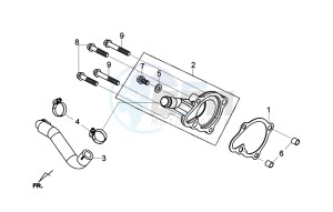 JOYMAX Z 125 (LW12W1-EU) (L9-M0) drawing WATER PUMP COVER COMP