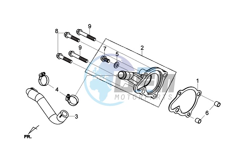 WATER PUMP COVER COMP