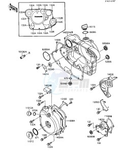 KSF 250 A [MOJAVE 250] (A1-A2) [MOJAVE 250] drawing ENGINE COVERS