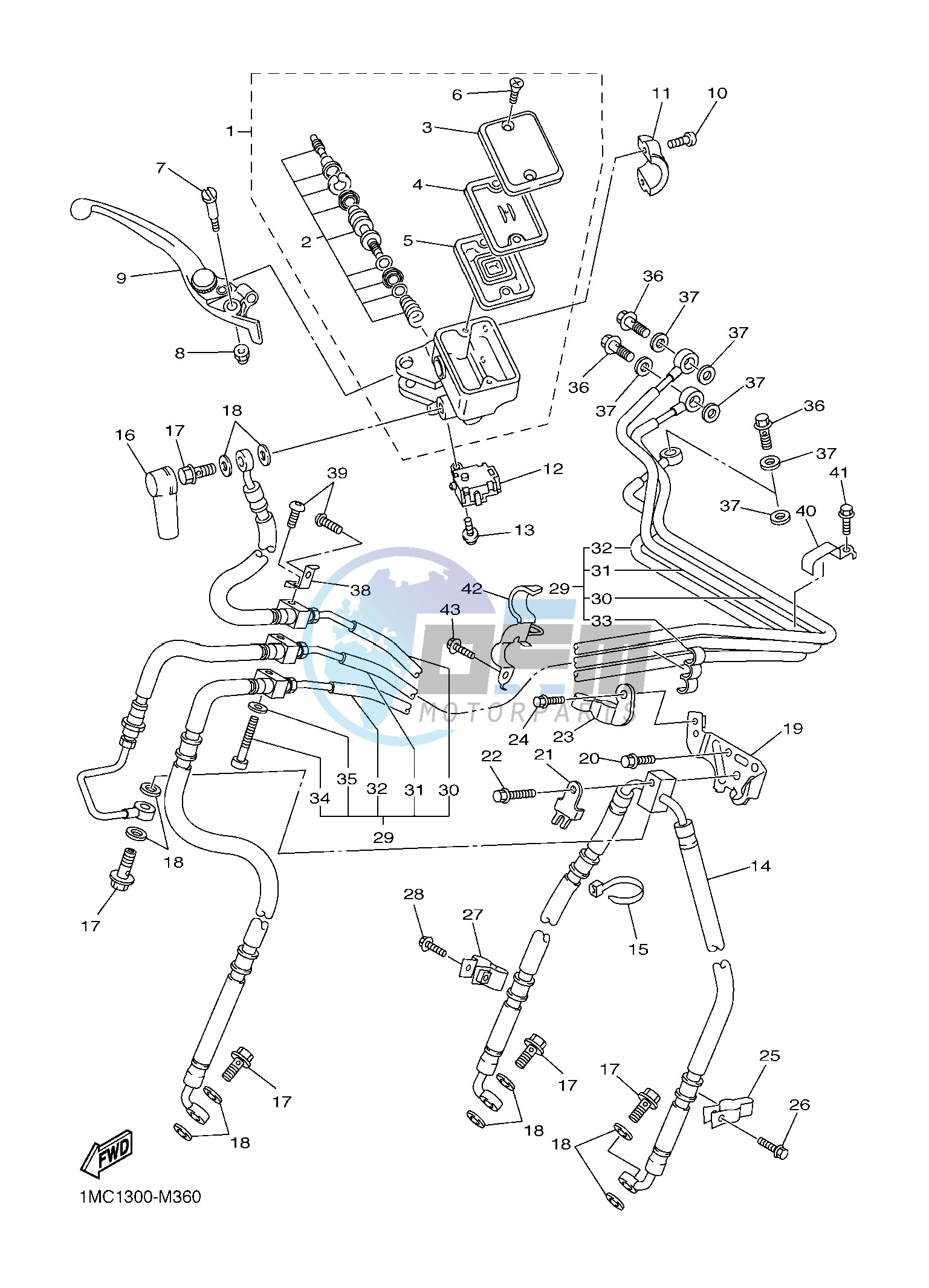 FRONT MASTER CYLINDER