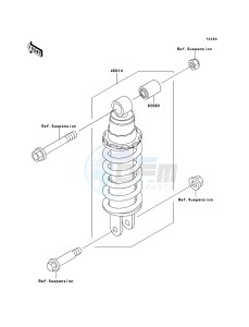 KLE500 KLE500B7F GB XX (EU ME A(FRICA) drawing Shock Absorber(s)