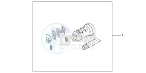 NC700SDD NC700S Dual Cluth ABS 2ED drawing CYL INNER SET 1 KEY