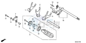 VT750C9 Australia - (U / MME) drawing GEARSHIFT DRUM