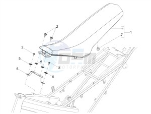 SX 50 LOW SEAT E4 (EMEA) drawing Saddle