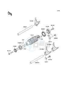 VERSYS_ABS KLE650DEF XX (EU ME A(FRICA) drawing Gear Change Drum/Shift Fork(s)