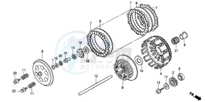 CR500R drawing CLUTCH