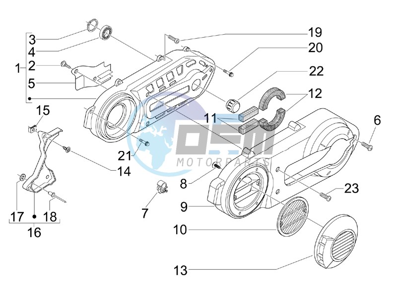 Crankcase cover - Crankcase cooling