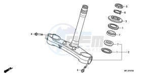 CBR1000RAA UK - (E / ABS MKH) drawing STEERING STEM