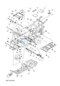 YFM450FWAD GRIZZLY 450 EPS HUNTER (BM72) drawing FRAME