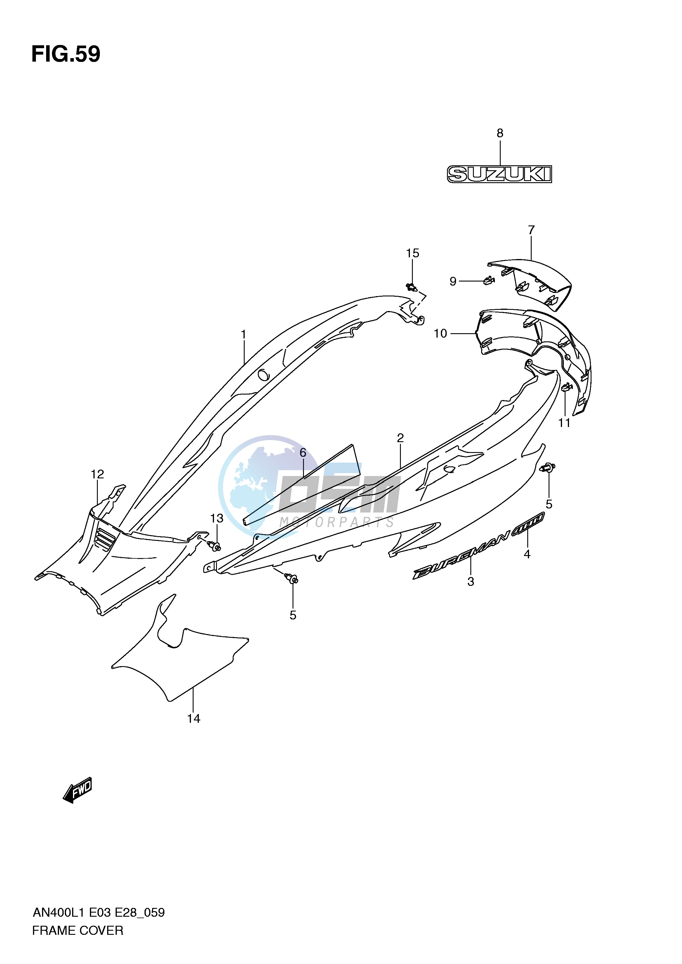 FRAME COVER (AN400L1 E3)