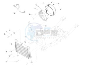 California 1400 Touring SE ABS 1380 USA CND drawing Radiator olie