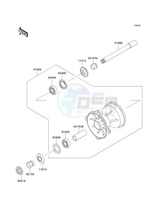 KX 250 R [KX250] (R1) R1 drawing FRONT HUB