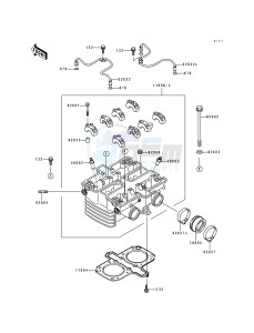 EX 500 A [EX500] (A4-A7) [EX500] drawing CYLINDER HEAD