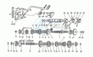 SP 750 drawing Gear box