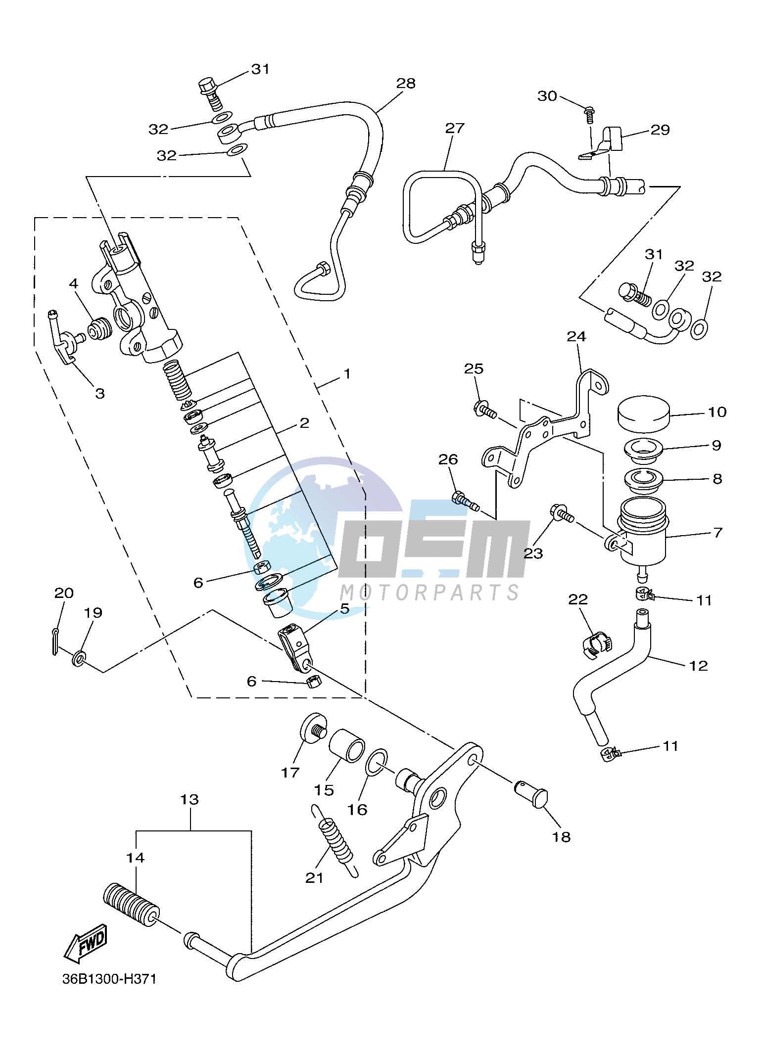 REAR MASTER CYLINDER