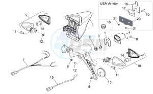 Dorsoduro 1200 (EMEA, APAC, NAFTA) (CND, EU, K, RU, USA, V) drawing Rear lights