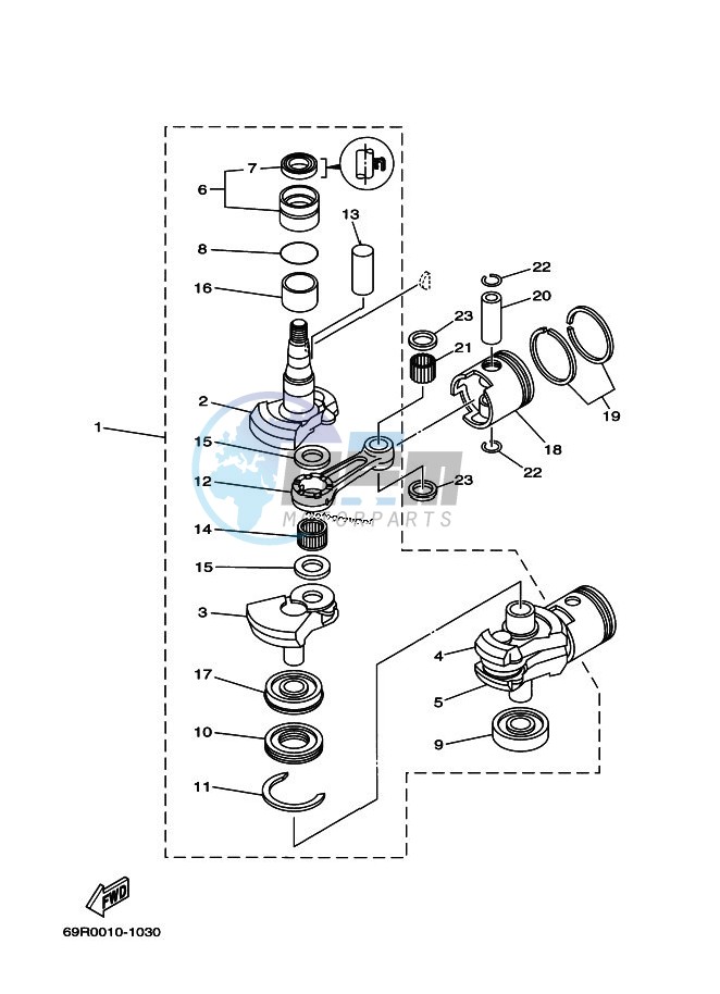 CRANKSHAFT--PISTON