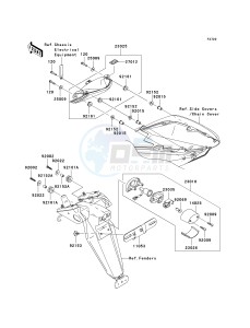 ZX 1000 C [NINJA ZX-10R] (C2) C2 drawing TAILLIGHT-- S- -