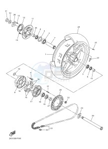 YZF-R1M 998 R2 (2KS7) drawing REAR WHEEL