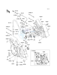 KLX 110 A (A1-A4) drawing CRANKCASE