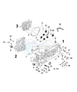 DJANGO 125 ALLURE drawing CRANKCASE