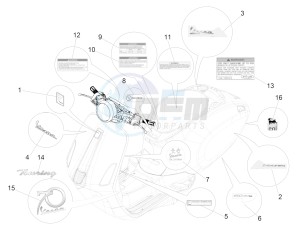 PRIMAVERA 150 4T 3V IE NOABS E3 (NAFTA) drawing Plates - Emblems