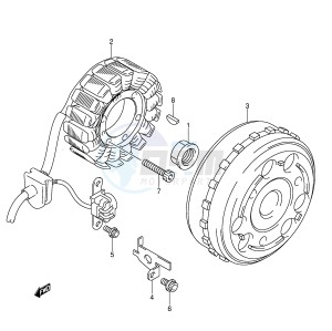 AN250 (E2) Burgman drawing MAGNETO