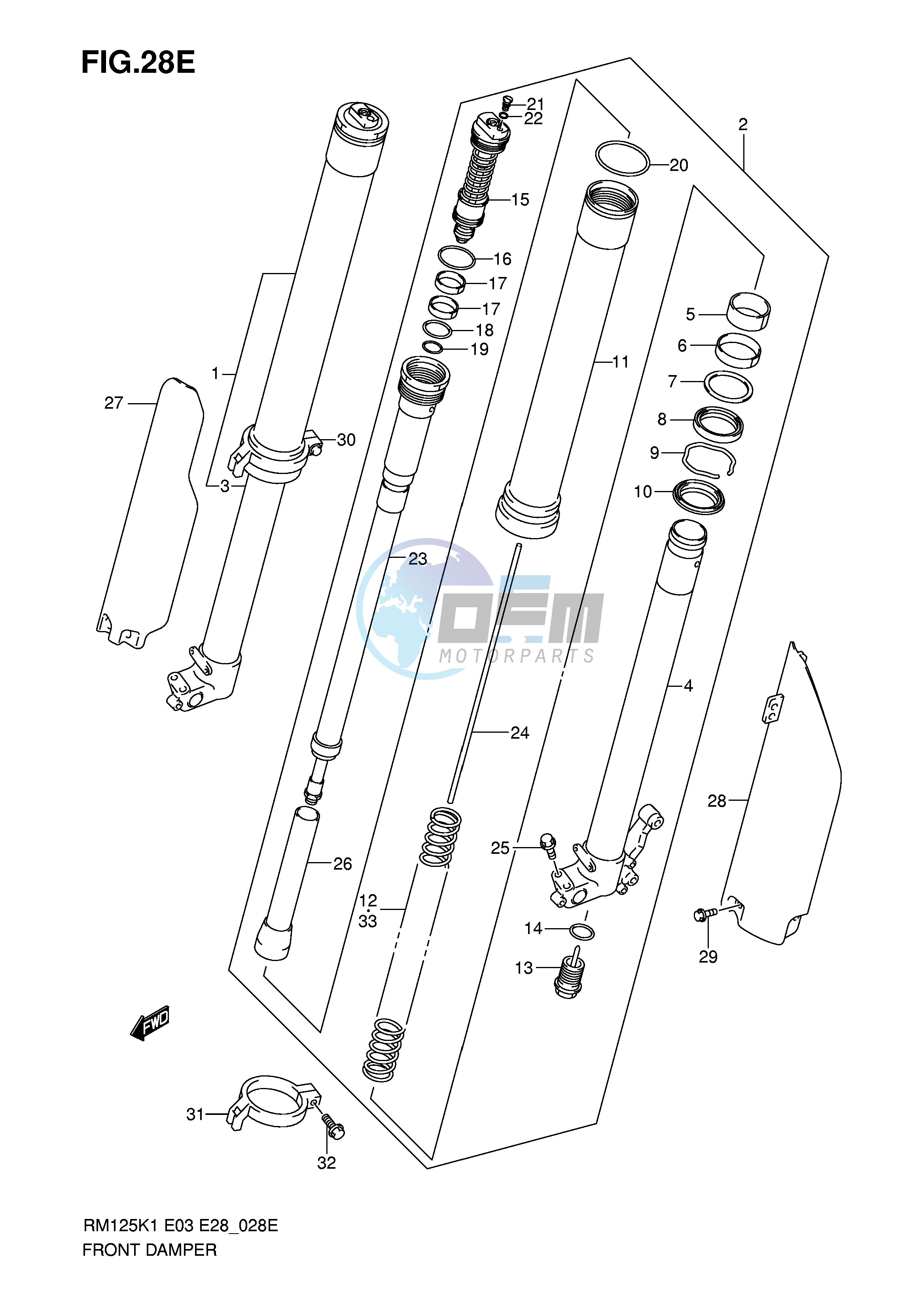 FRONT DAMPER (MODEL K6)