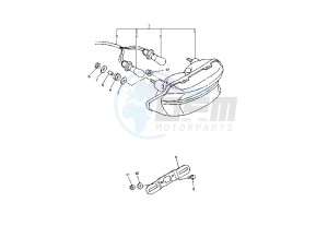 XJR 1300 drawing TAILLIGHT