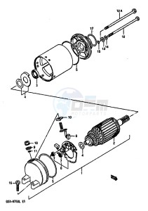 GSX-R750 (J-K-L) drawing STARTING MOTOR