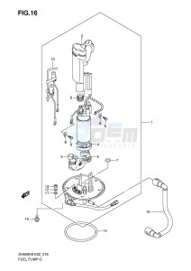 SV650 (E2) drawing FUEL PUMP