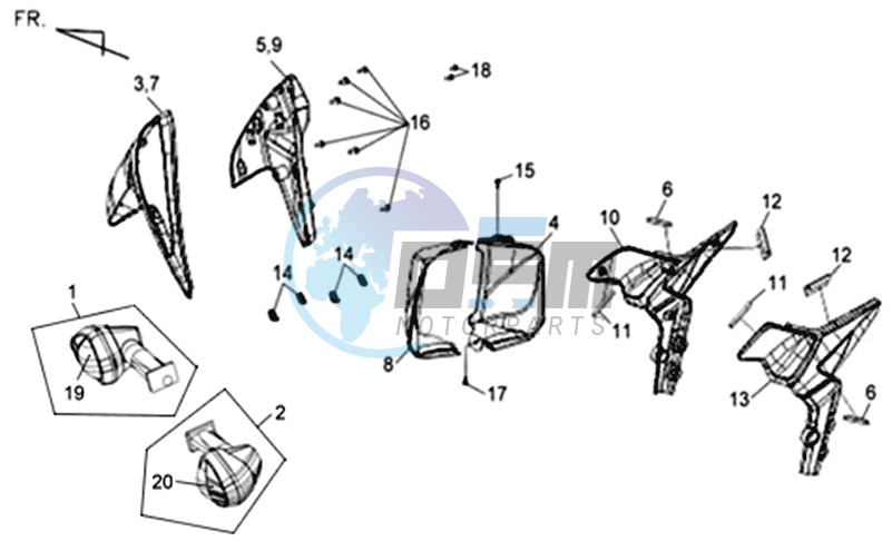 INDICATORS / COWLING FRONT