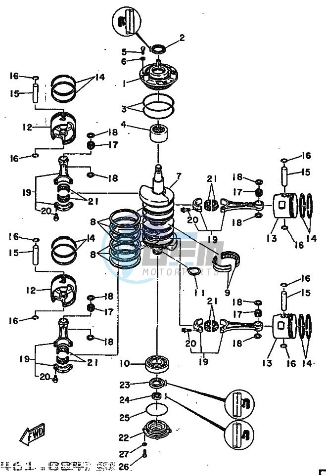 CRANKSHAFT--PISTON