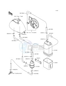 VN 800 A [VULCAN 800] (A1-A5) [VULCAN 800] drawing FUEL EVAPORATIVE SYSTEM