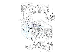 XJR 1300 drawing REAR MASTER CYLINDER