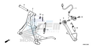 GLR1251WHF CB125F UK - (E) drawing STAND