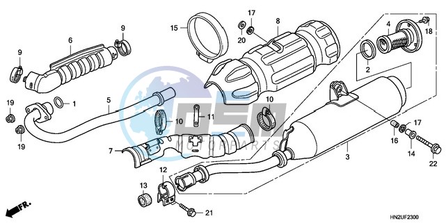 EXHAUST MUFFLER