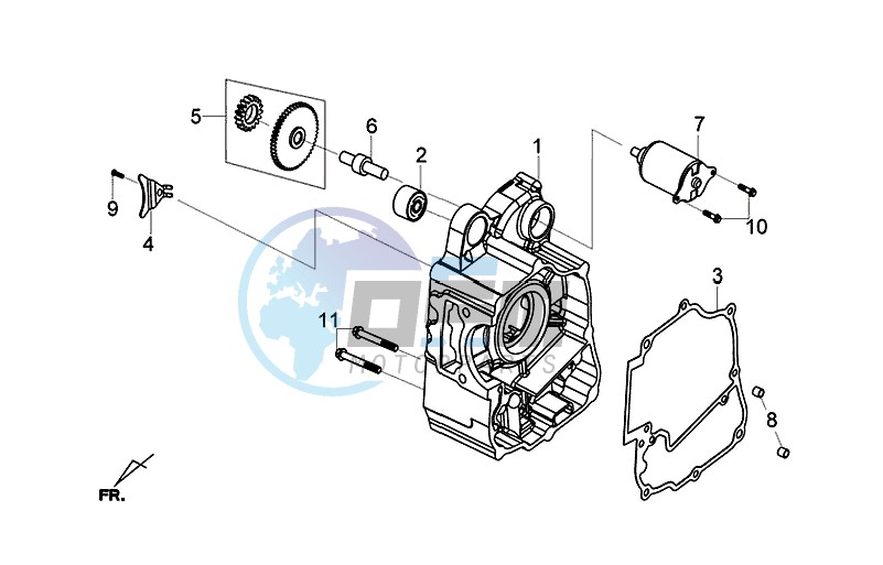 R. CRANK CASE