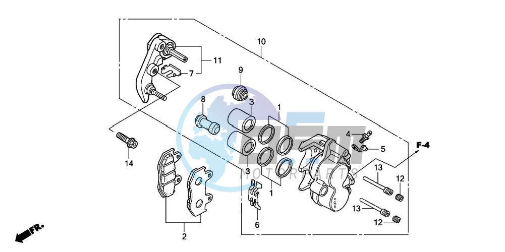 FRONT BRAKE CALIPER