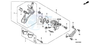 CRF150RB9 ED / T19 2ED drawing REAR BRAKE CALIPER