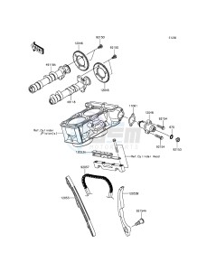 NINJA 300 ABS EX300BGFA XX (EU ME A(FRICA) drawing Camshaft(s)/Tensioner