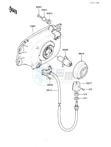 ZG 1200 B [VOYAGER XII] (B1-B5) [VOYAGER XII] drawing HEAD LAMP