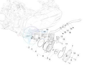 MEDLEY 150 4T IE ABS E3 2020 (APAC) drawing Cooler pump