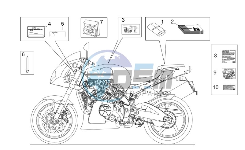 Decal op.handbooks and plate set