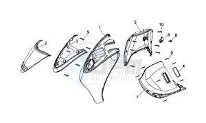 CELLO 125 drawing COWLING FRONT / COWLING INNER