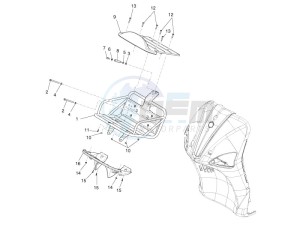 Liberty 50 4T PTT 2009-2017 drawing Front luggage rack