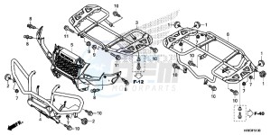 TRX500FA6G TRX500FA Australia - (U) drawing CARRIER