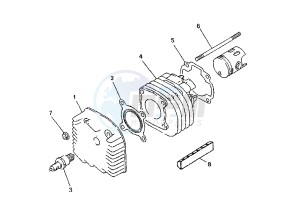 YN NEO'S 100 drawing CYLINDER HEAD