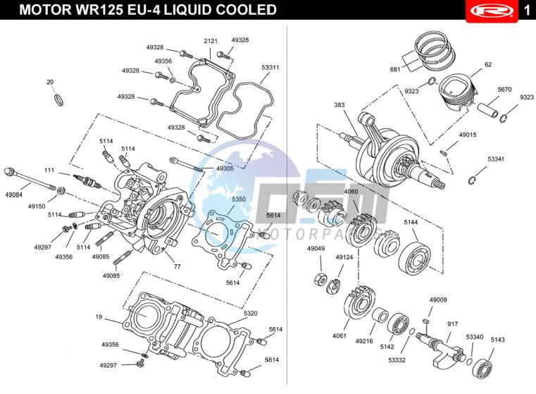 CYLINDRE HEAD-CRANKSHAFT